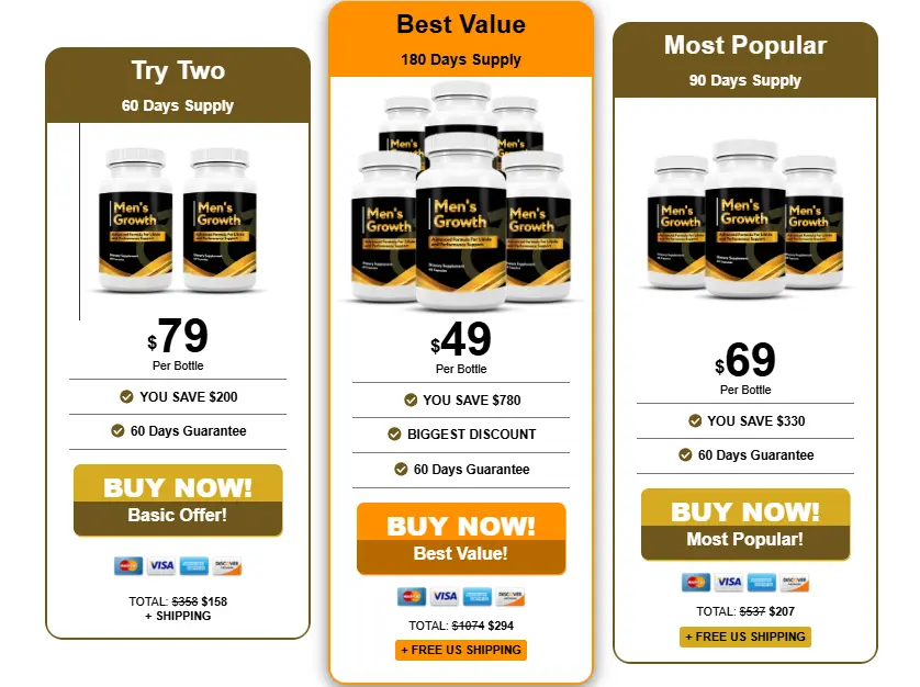 Men's Growth 6 bottles